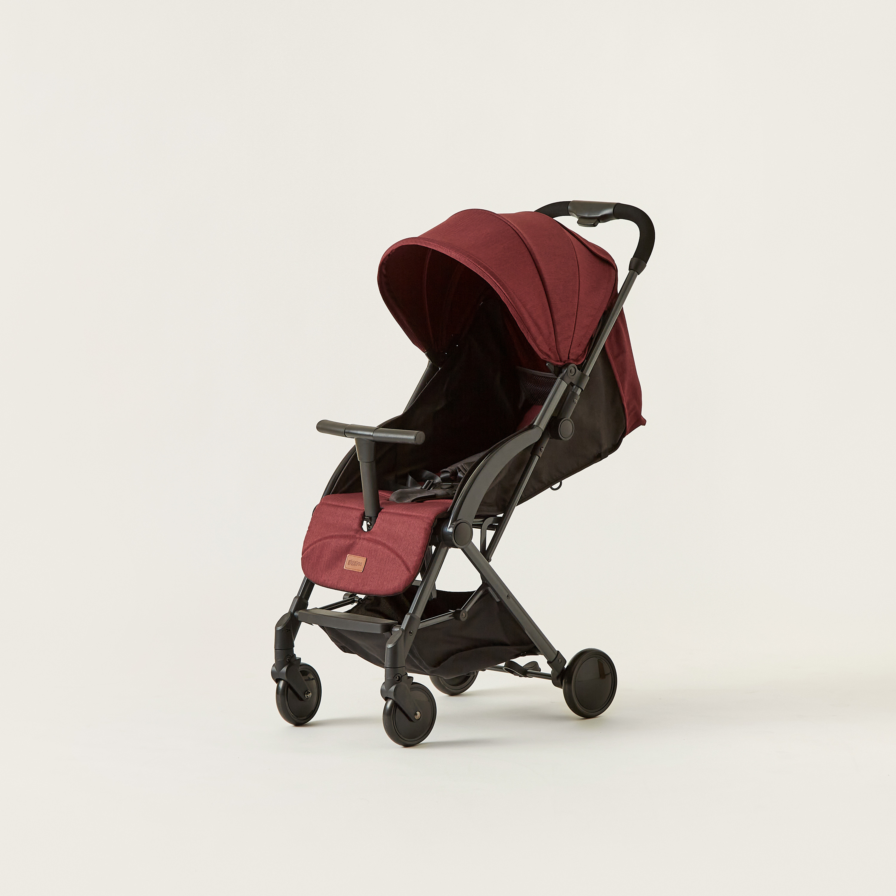 Stroller with store reclining seat