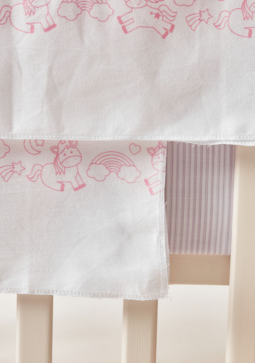 Juniors Unicorn Print Swaddle Wrap - Set of 2-Swaddles and Sleeping Bags-image-2