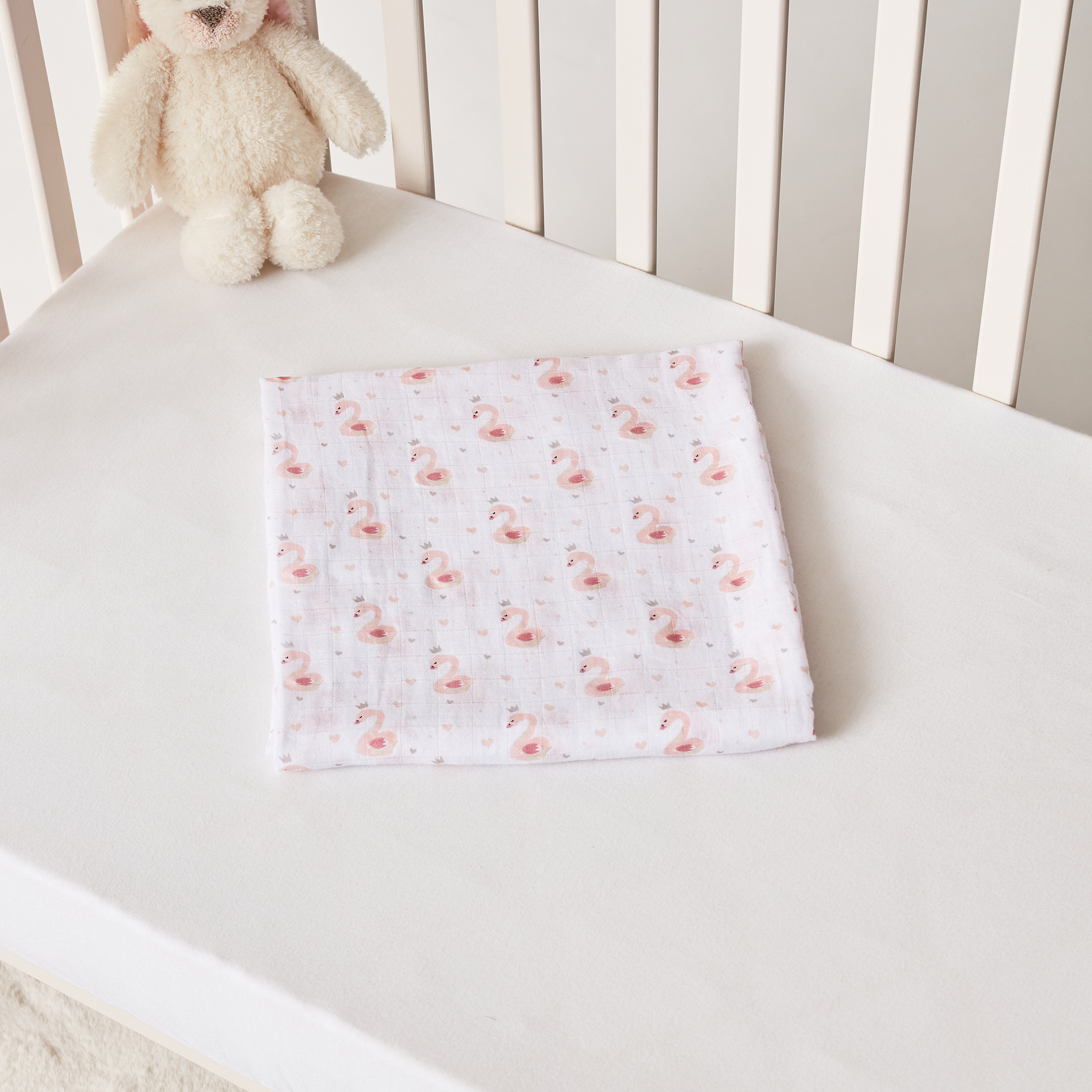 Swan deals swaddle blanket