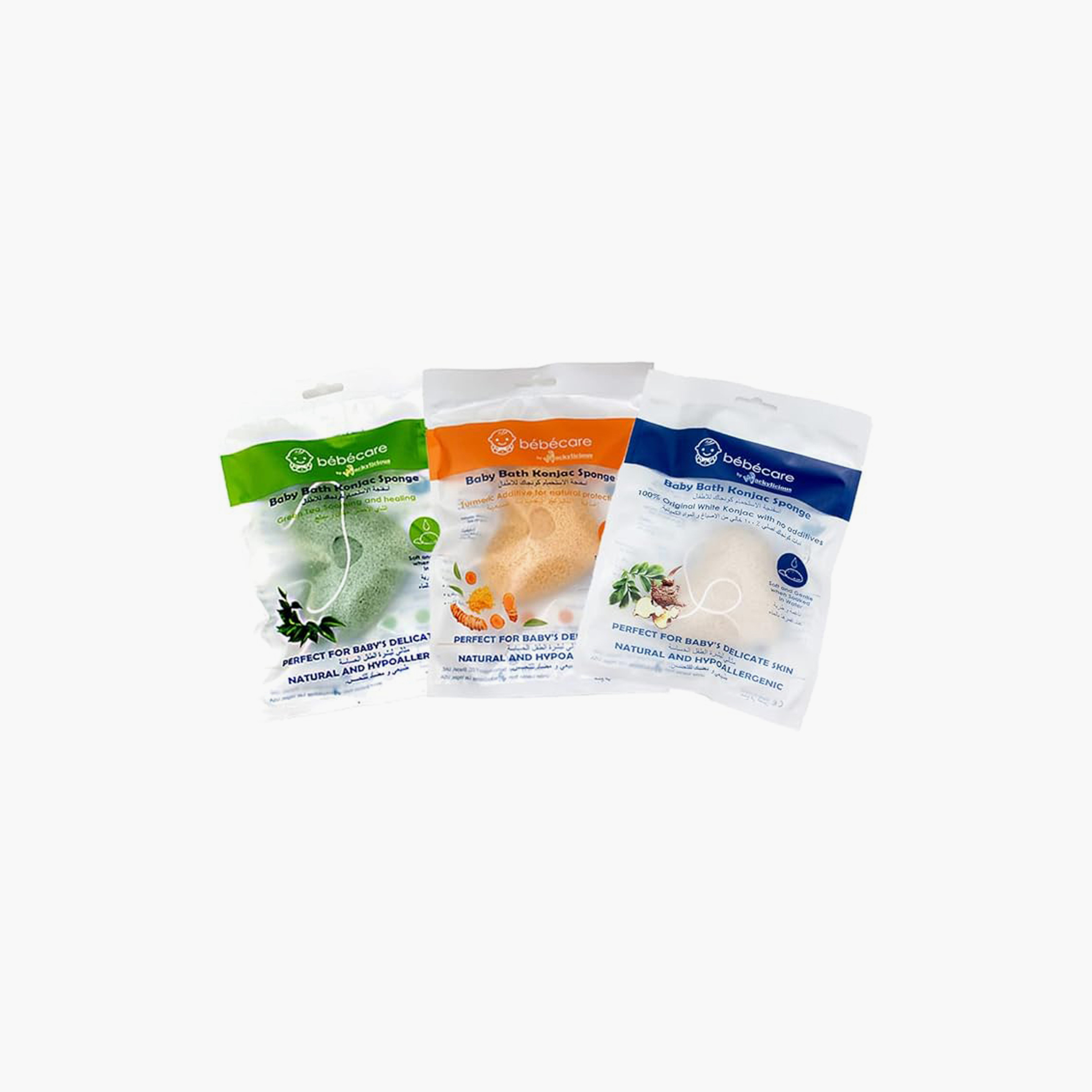 Wackylicious Bebecare 100% Natural Plant-Based Bath Konjac Sponge - Green-baby-bathandcare-bathtubs-image-7