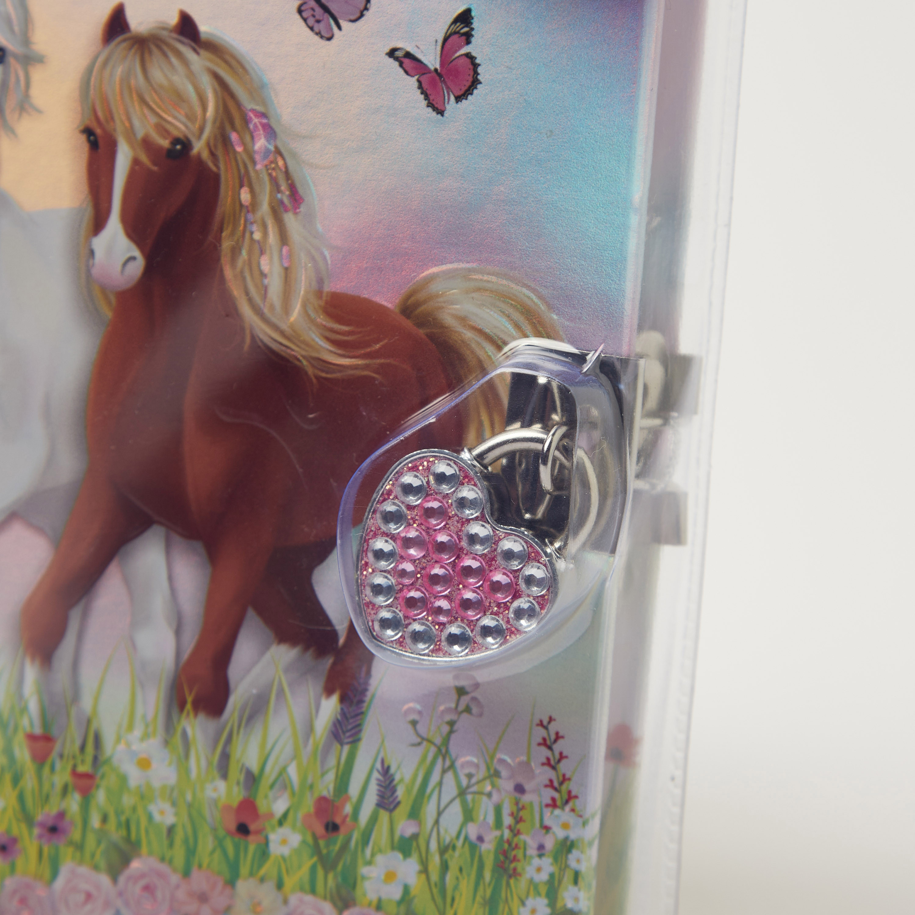 Hot Focus Horse Print Ruled Diary with Padlock-school-artsandcrafts-image-2