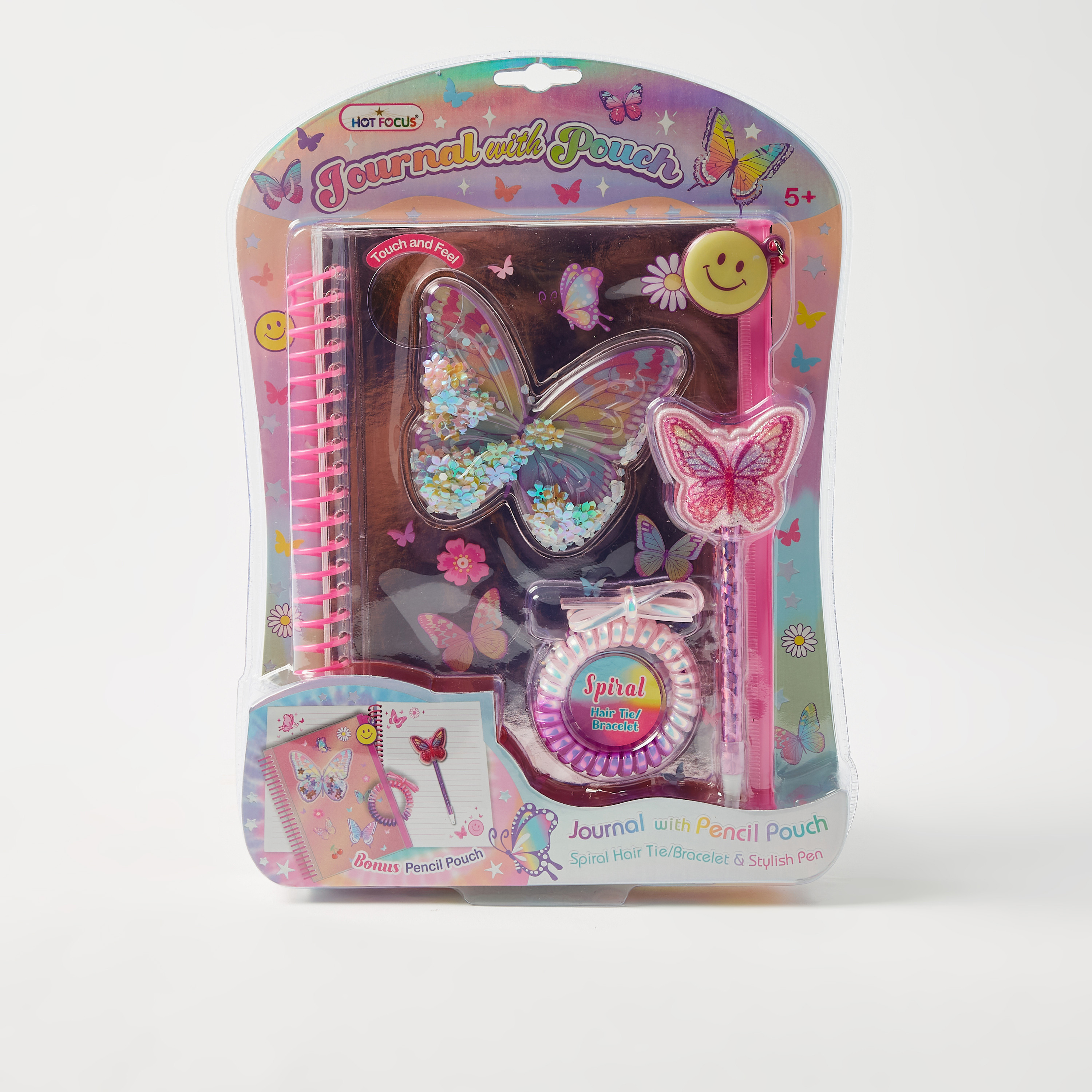Hot Focus Butterfly Accented Journal Set-school-stationery-accessories-image-1