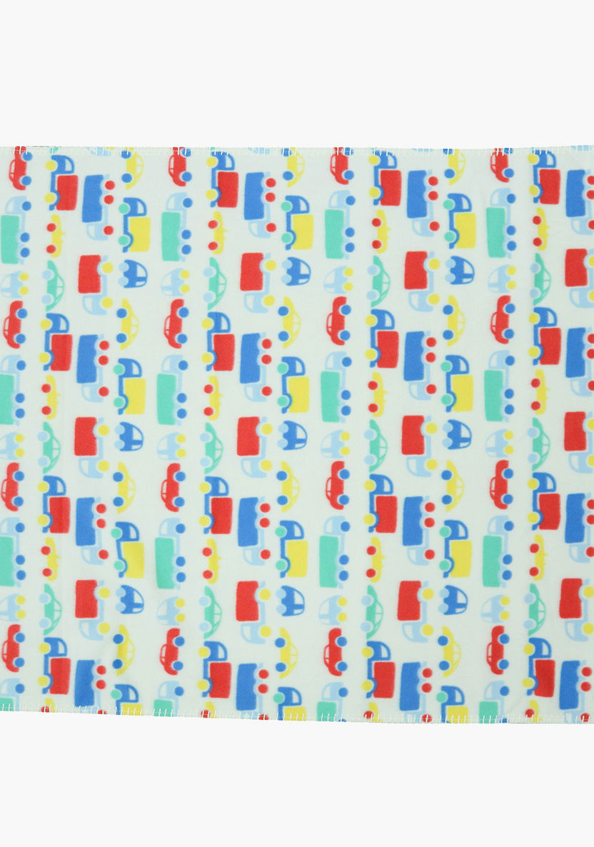 Juniors Car Print Fleece Blanket - 76x102 cms-Blankets and Throws-image-2