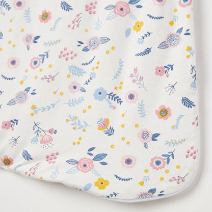Juniors Floral Print Sleeping Bag with Zip Closure