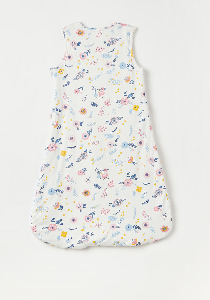 Juniors Floral Print Sleeping Bag with Zip Closure-Swaddles and Sleeping Bags-image-3