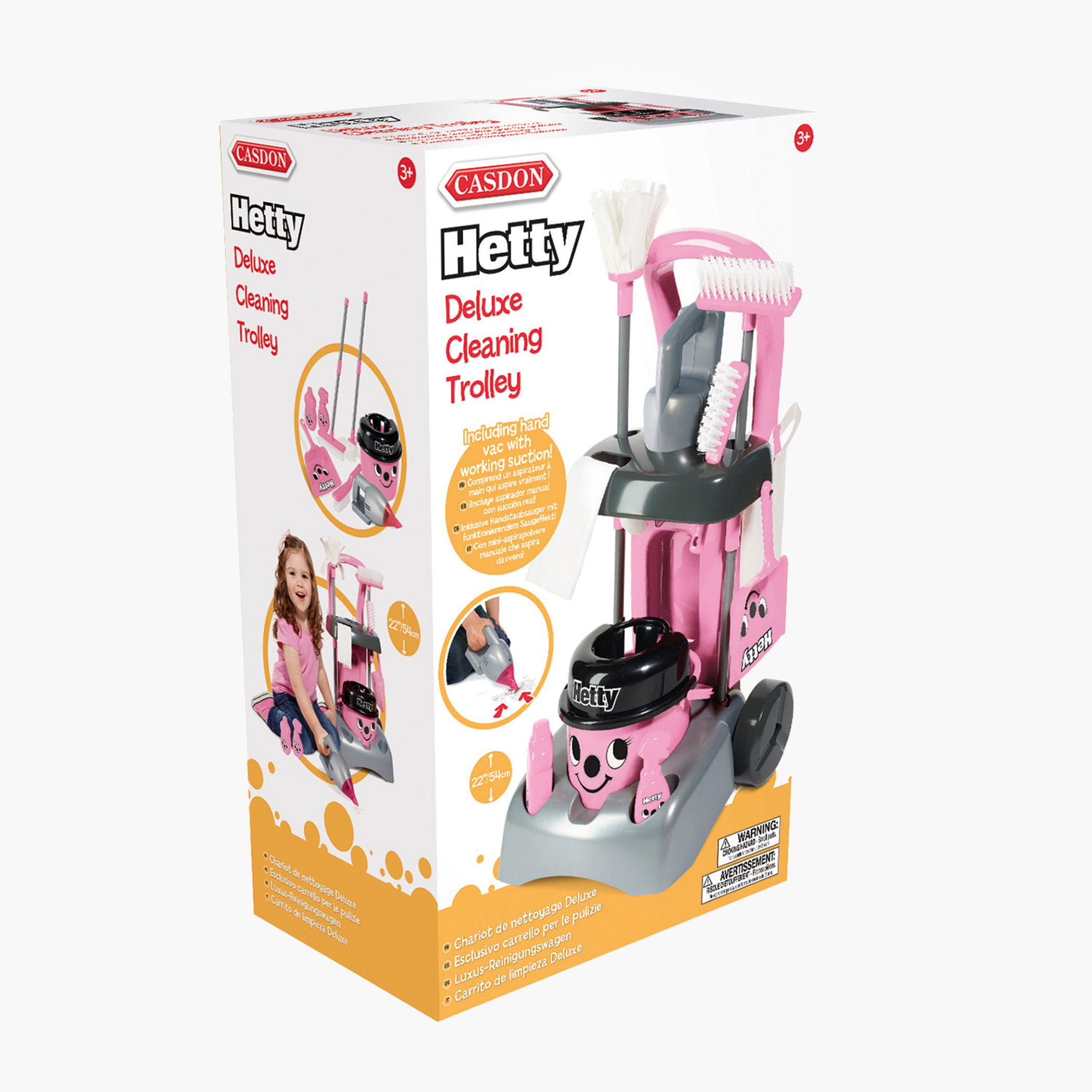 Casdon deluxe hot sale hetty cleaning trolley