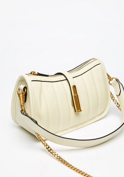 Celeste Quilted Shoulder Bag with Detachable Chain Strap-Women%27s Handbags-image-2