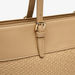 Celeste Monogram Embossed Tote Bag with Double Handles-Women%27s Handbags-thumbnail-3