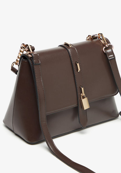 Celeste Solid Satchel Bag with Detachable Strap and Magnetic Closure