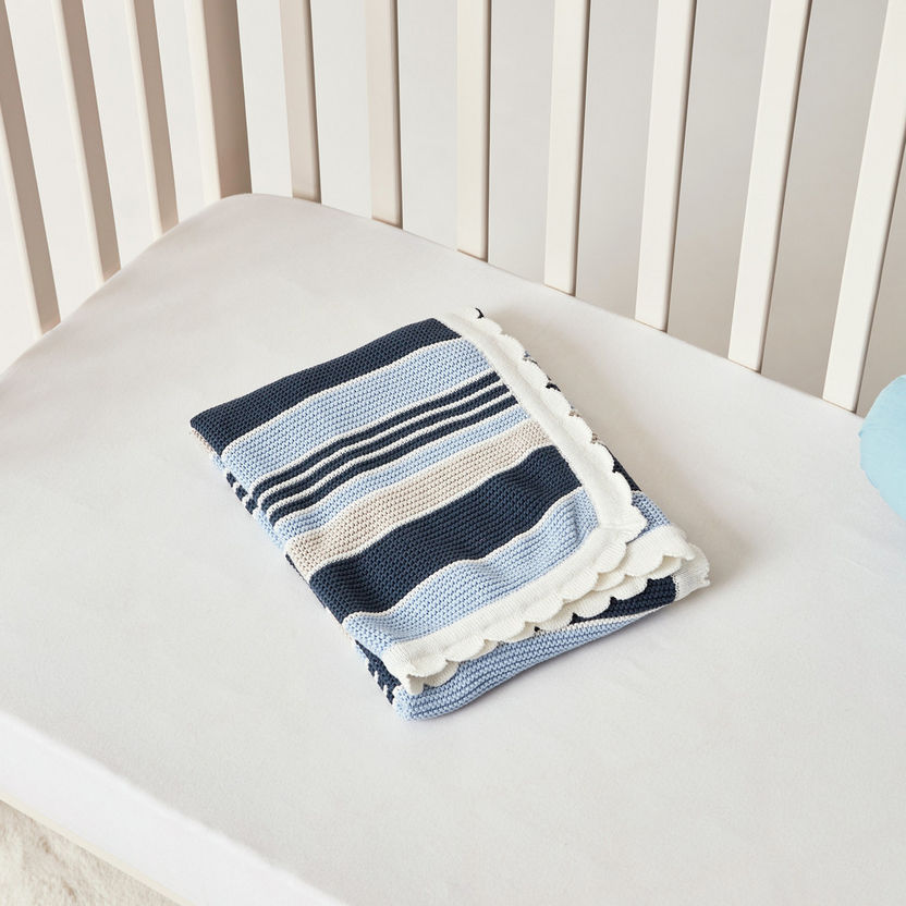 Juniors Striped Blanket - 70x90 cms-Blankets and Throws-image-3