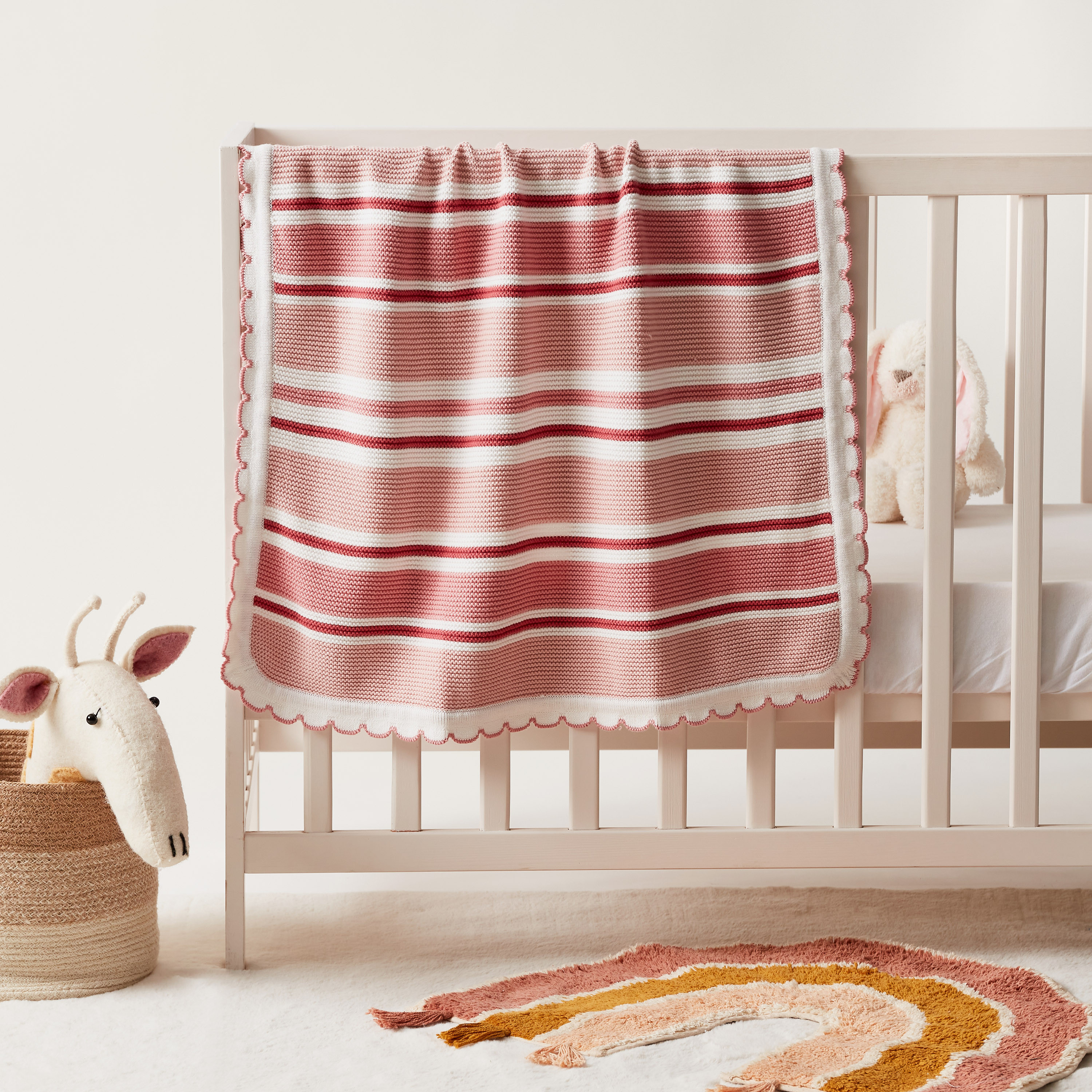 Juniors Striped Blanket - 70x90 cms-baby-nursery-blanketsandswaddles-blanketsandquilts-image-1