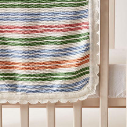 Juniors Pearl Knit Blanket with Scallop Hem - 70x90 cms