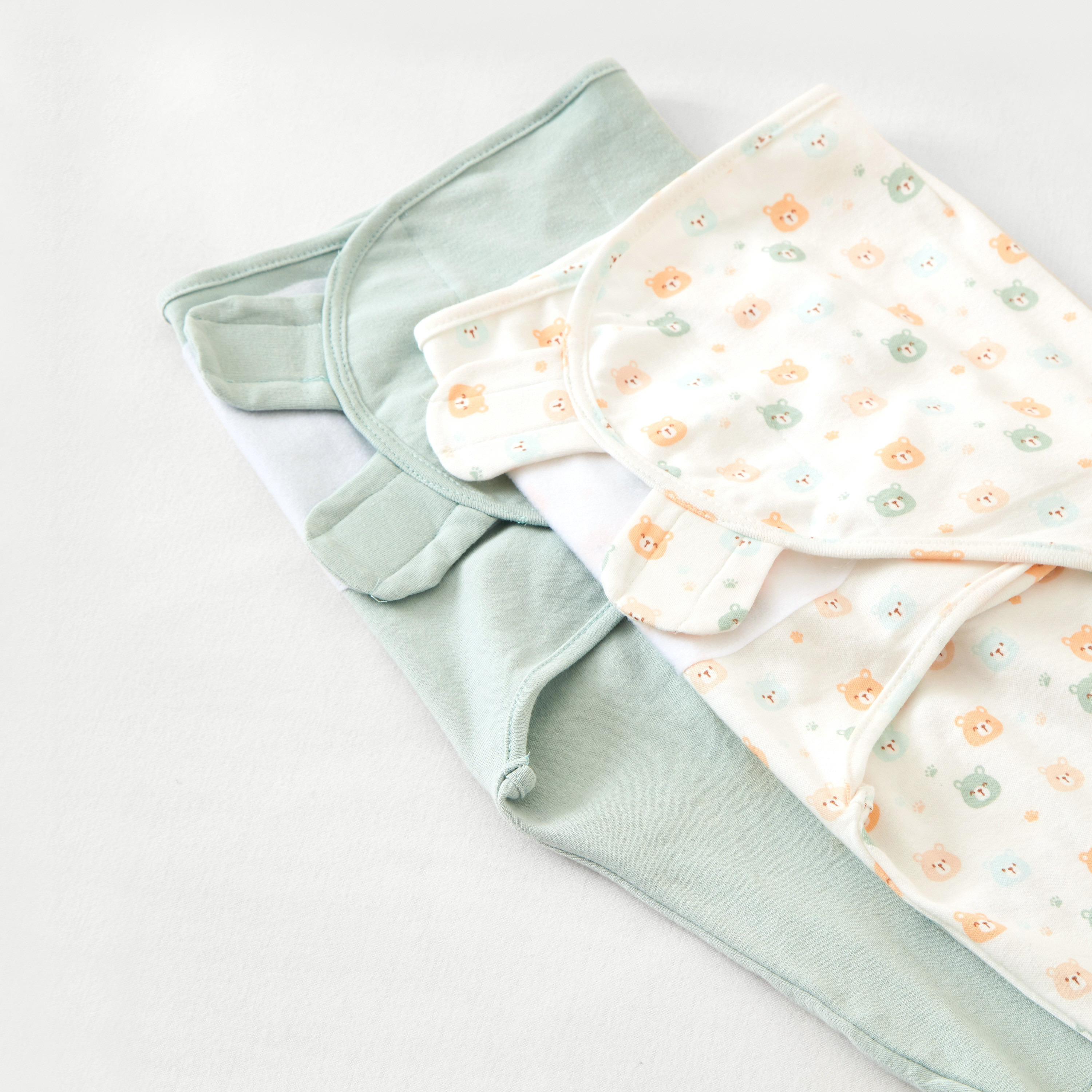 Juniors Assorted Swaddle Wrap - Set of 2-baby-nursery-blanketsandswaddles-swaddlesandsleepingbags-image-2