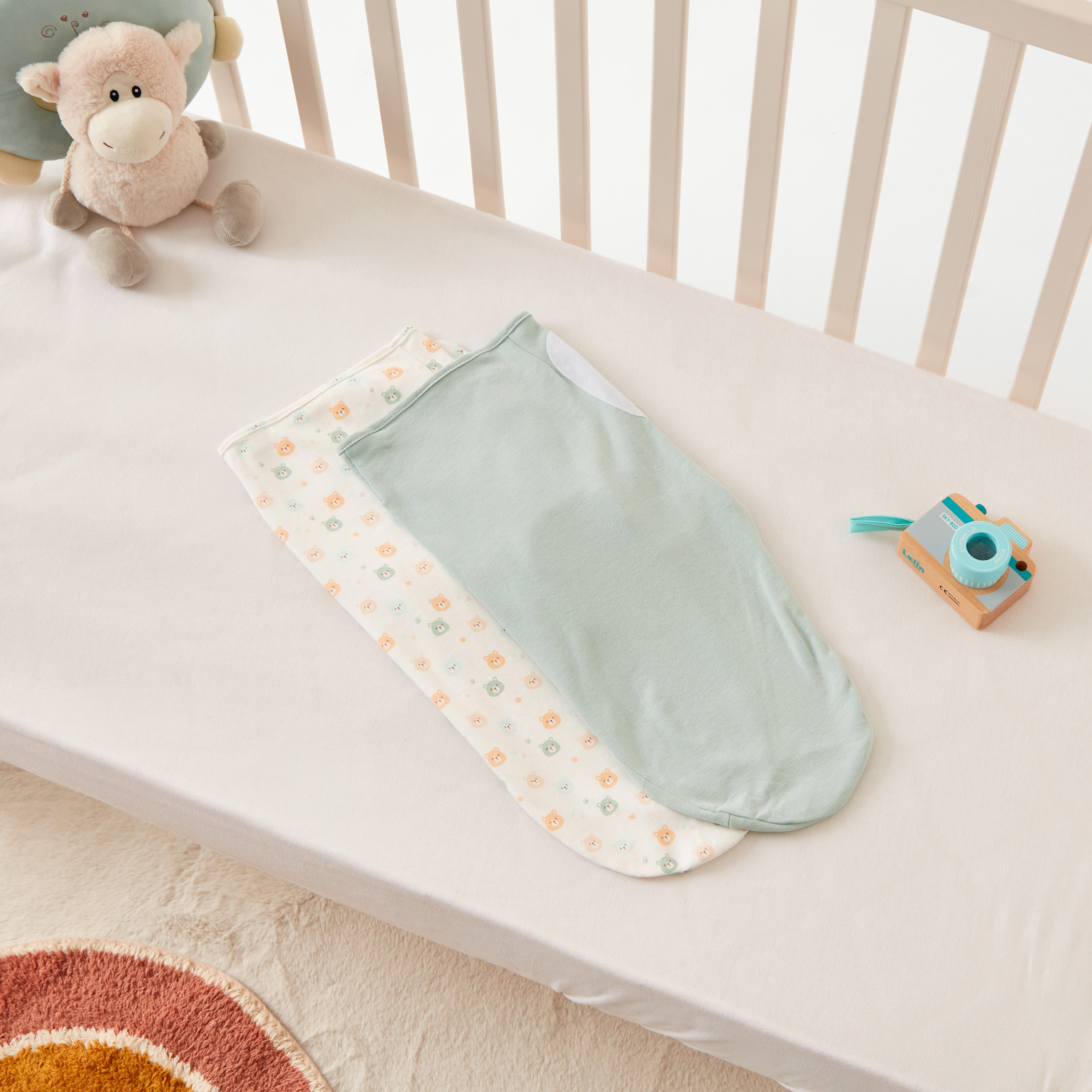 Juniors Assorted Swaddle Wrap - Set of 2-baby-nursery-blanketsandswaddles-swaddlesandsleepingbags-image-4
