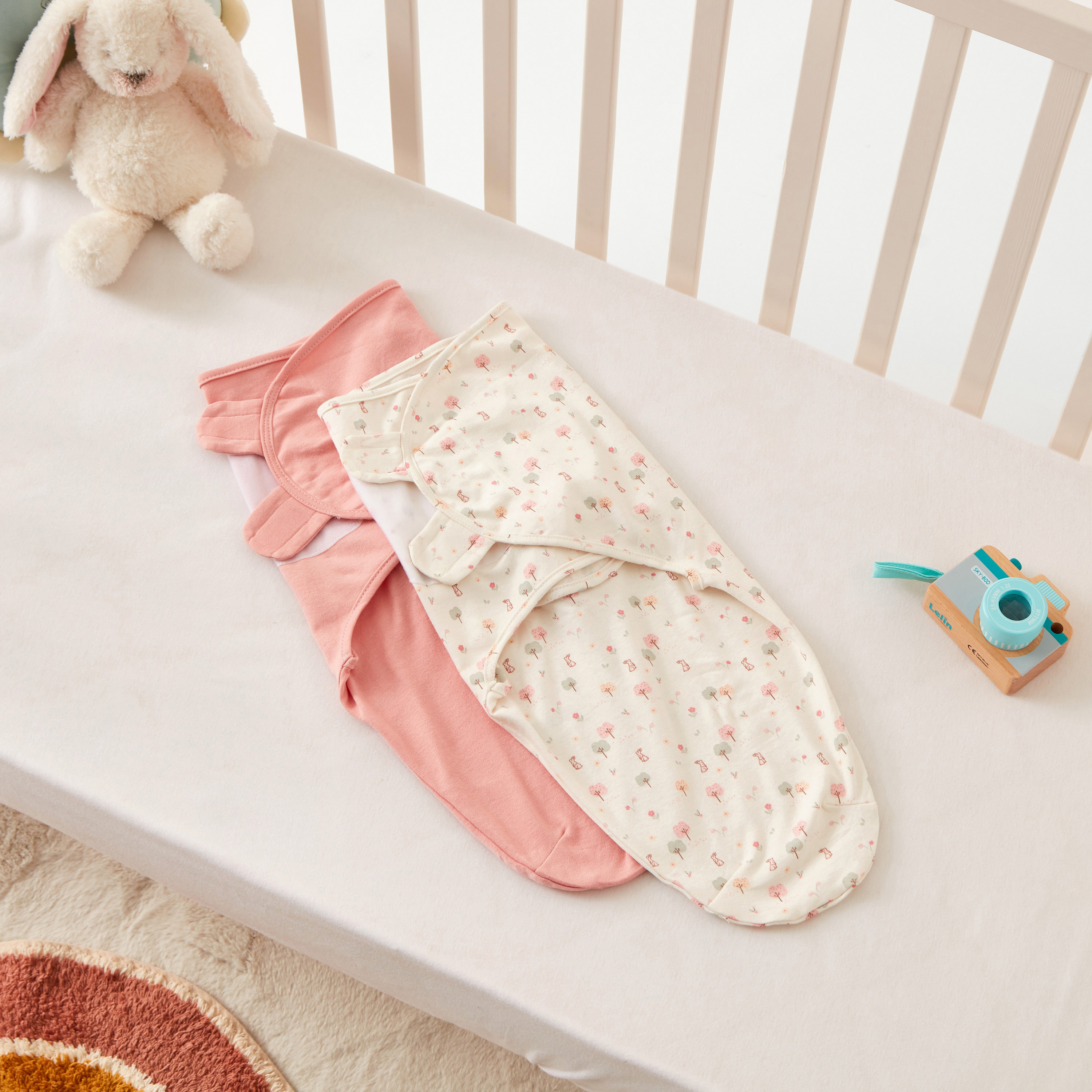 Buy Juniors Assorted Swaddle Wrap Set of 2 Online Mothercare Bahrain