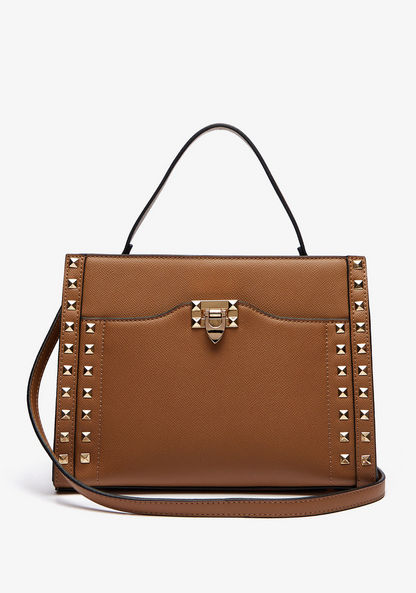 Celeste Studded Shopper Bag with Detachable Strap-Women%27s Handbags-image-1