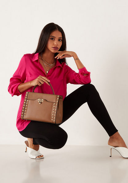 Celeste Studded Shopper Bag with Detachable Strap-Women%27s Handbags-image-5