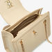Elle Solid Satchel Bag with Metallic Chain Strap and Twist Lock Closure-Women%27s Handbags-thumbnailMobile-4