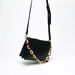 Elle Monogram Embossed Crossbody Bag with Chain Strap and Zip Closure-Women%27s Handbags-thumbnailMobile-1