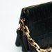 Elle Monogram Embossed Crossbody Bag with Chain Strap and Zip Closure-Women%27s Handbags-thumbnailMobile-3