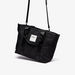 Lee Cooper Quilted Tote Bag with Detachable Strap and Dual Handle-Women%27s Handbags-thumbnailMobile-2