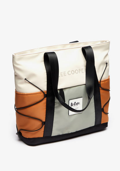 Lee Cooper Colourblock Tote Bag with Dual Handle-Women%27s Handbags-image-3