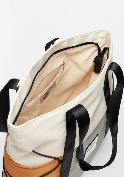 Lee Cooper Colourblock Tote Bag with Dual Handle-Women%27s Handbags-image-6