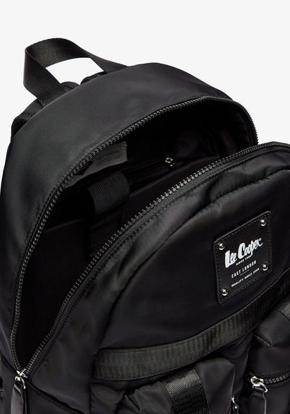 Lee Cooper Solid Backpack with Zip Closure-Women%27s Backpacks-image-5