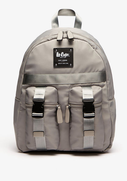 Lee Cooper Solid Backpack with Zip Closure