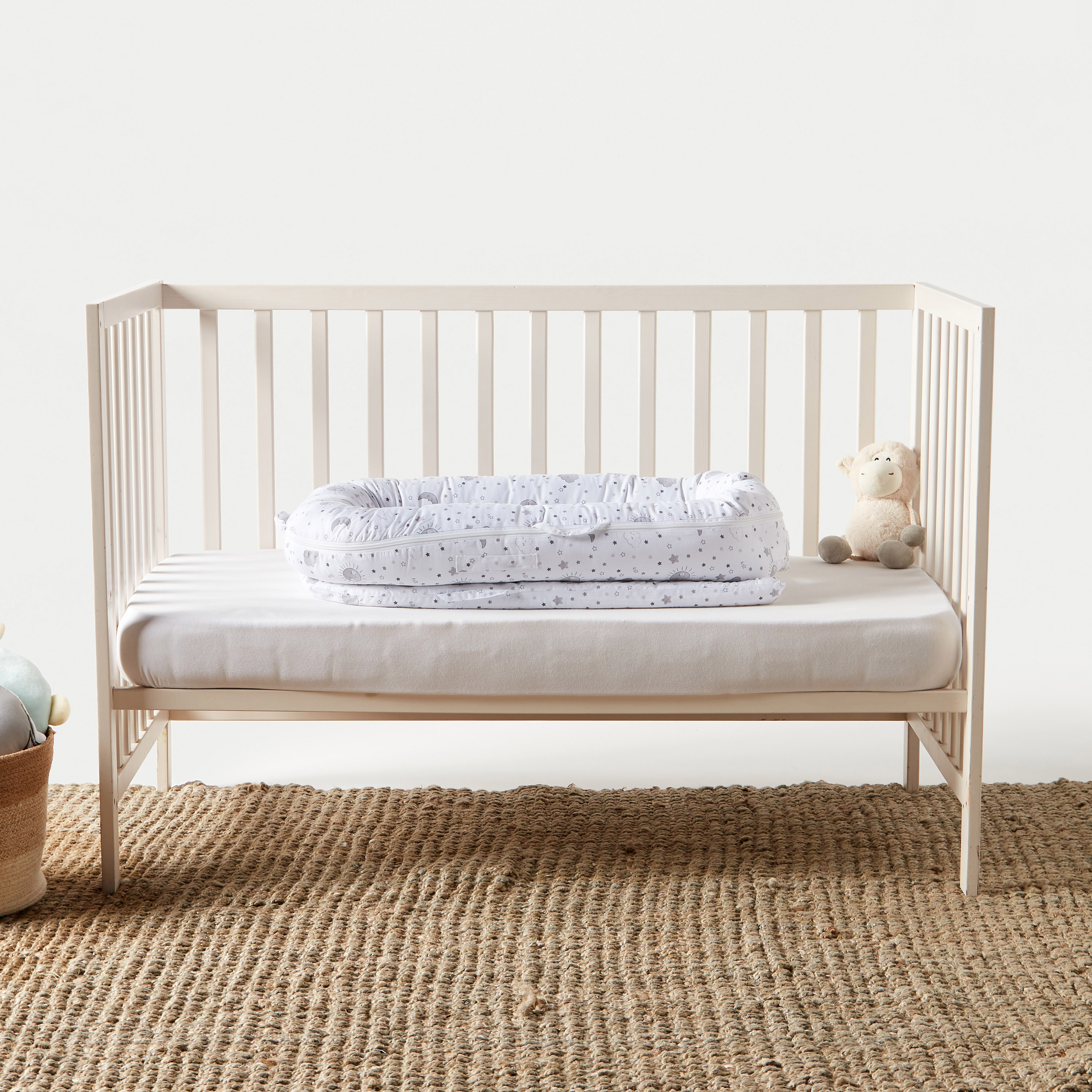 Giggles Bumper Bed in Bed-baby-nursery-blanketsandswaddles-swaddlesandsleepingbags-image-2