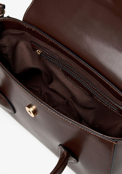 Celeste Solid Satchel Bag with Handle and Detachable Strap-Women%27s Handbags-image-6