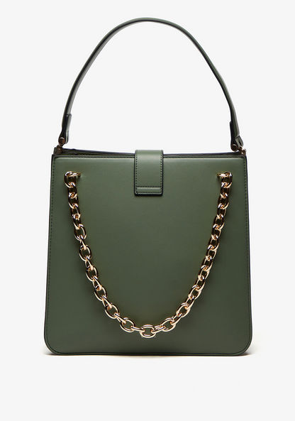 Celeste Shoulder Bag with Chain Detail and Handle