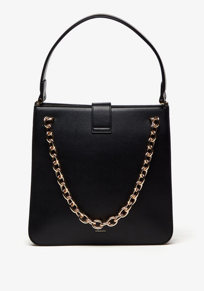 Celeste Shoulder Bag with Chain Detail and Handle-Women%27s Handbags-image-4