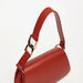 Celeste Solid Shoulder Bag with Grab Handle and Flap Closure-Women%27s Handbags-thumbnailMobile-1