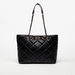 Celeste Quilted Tote Bag with Chain Handle and Twist Lock Closure-Women%27s Handbags-thumbnailMobile-0