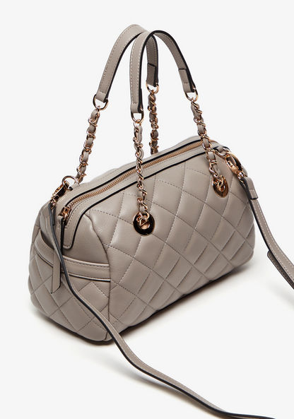 Celeste Quilted Bowler Bag with Detachable Strap-Women%27s Handbags-image-3