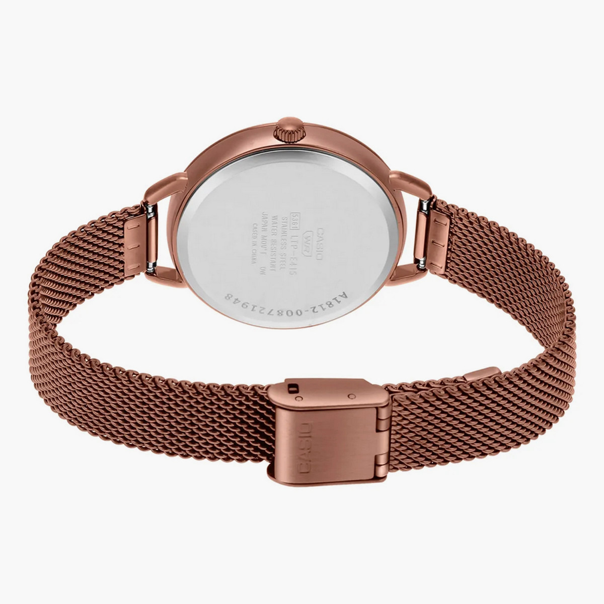 كاسيو ساعة تناظرية للنساء بحزام ذهبي وردي - LTP-E415MR-7CDF-women-watchesandjewellery-watches-image-4