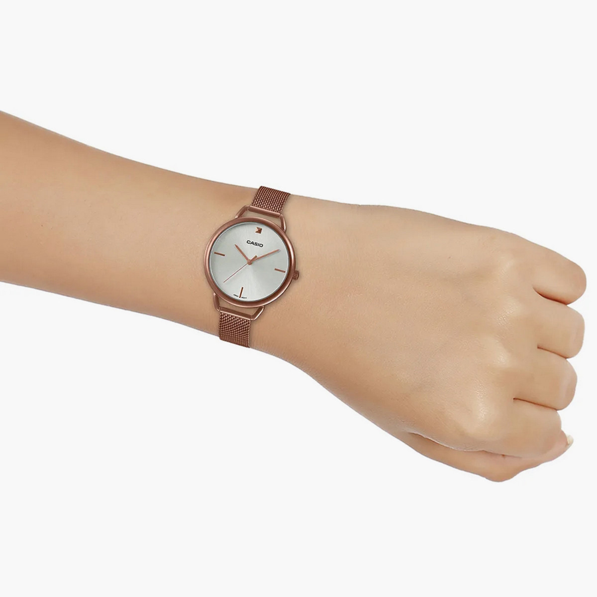 كاسيو ساعة تناظرية للنساء بحزام ذهبي وردي - LTP-E415MR-7CDF-women-watchesandjewellery-watches-image-5