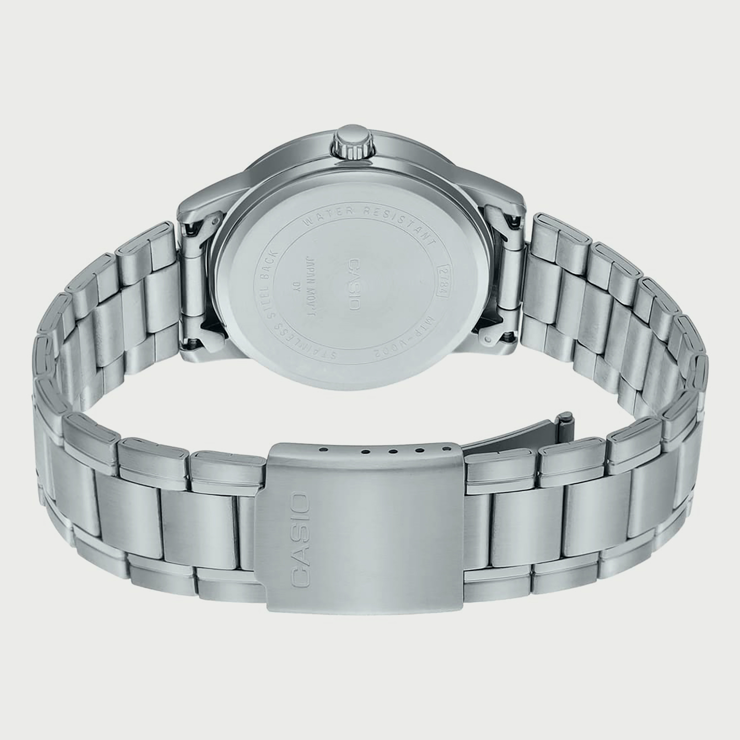Casio Men's Silver Analog Stainless Steel Strap Watch LTP-V002D-1B3UDF-men-watchesandjewellery-watches-image-3