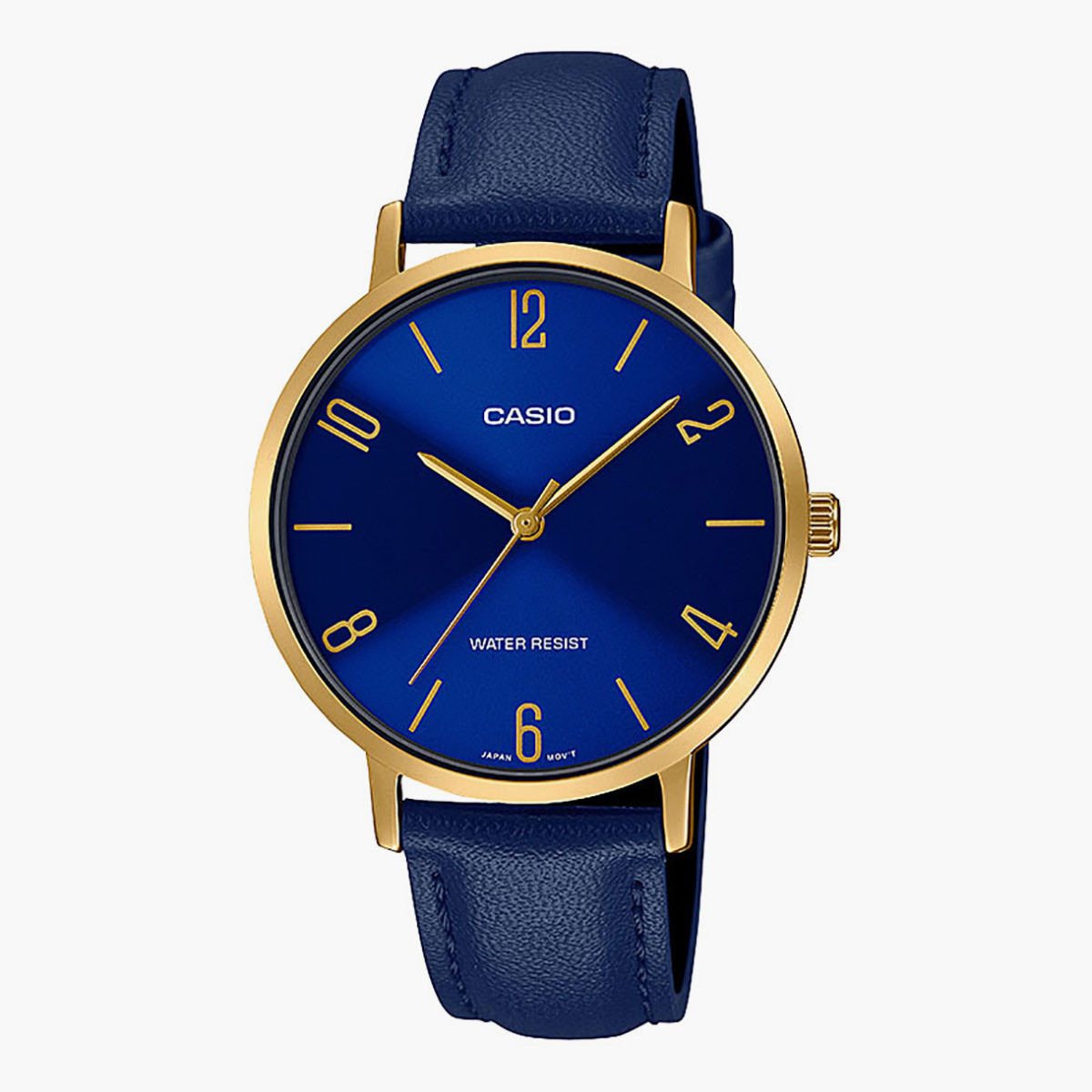 Casio Men Leather Blue Strap Analog Watch - LTP-VT01GL-2BUDF-men-watchesandjewellery-watches-image-1