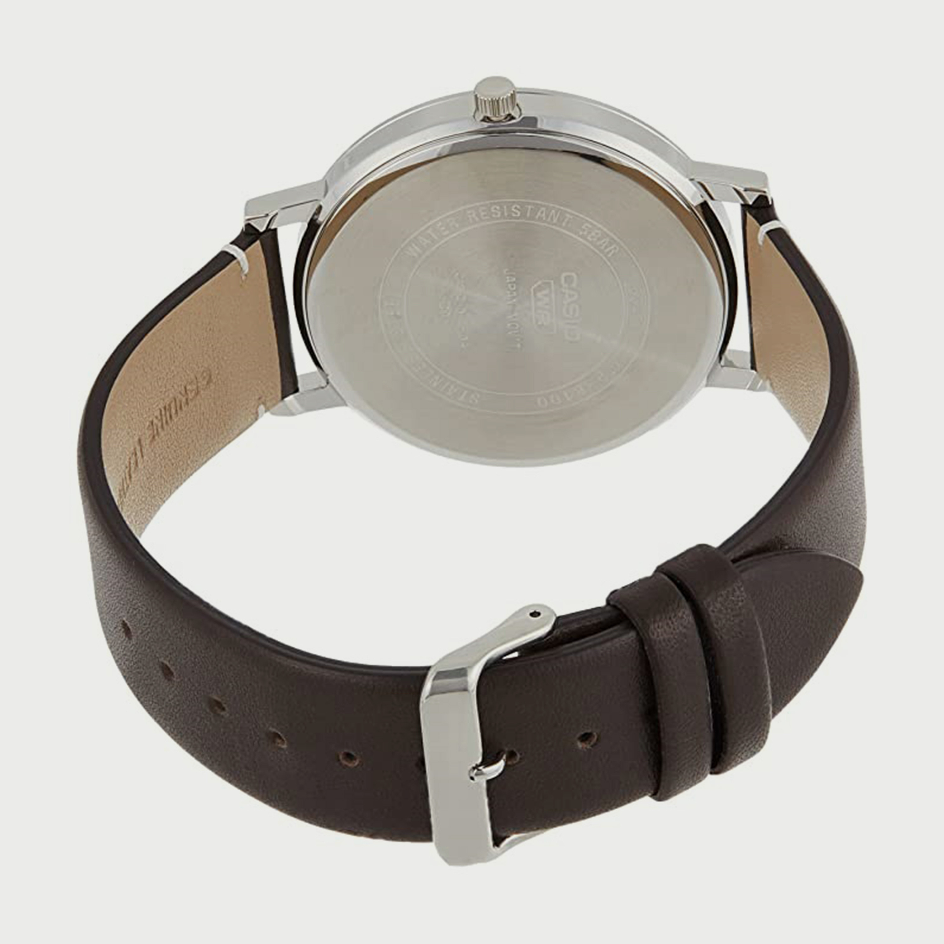 Casio Men's Brown Analog Leather Strap Watch MTP-B100L-9EVDF-men-watchesandjewellery-watches-image-3