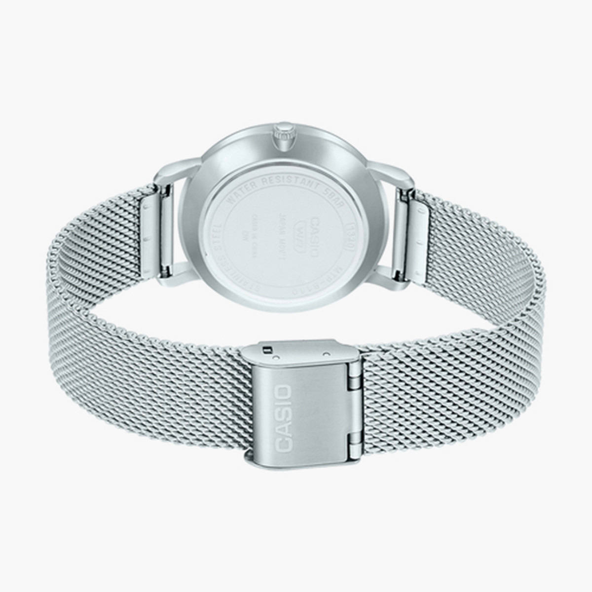 كاسيو ساعة تناظرية للرجال بسوار فضي - MTP-B110M-1AVDF-men-watchesandjewellery-watches-image-2