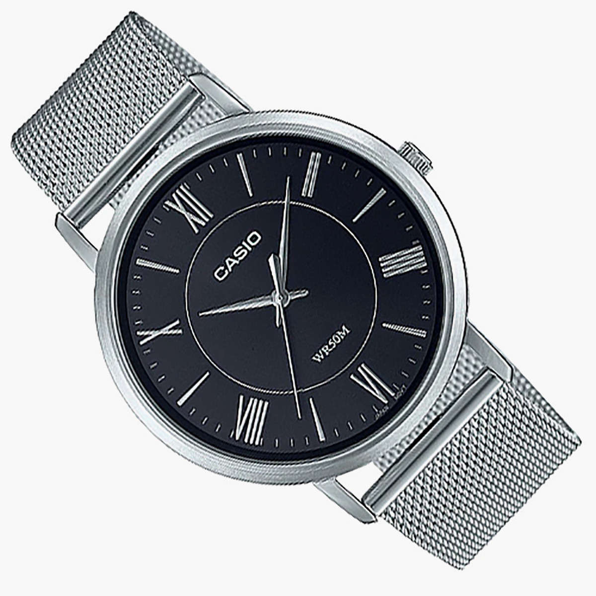 كاسيو ساعة تناظرية للرجال بسوار فضي - MTP-B110M-1AVDF-men-watchesandjewellery-watches-image-3