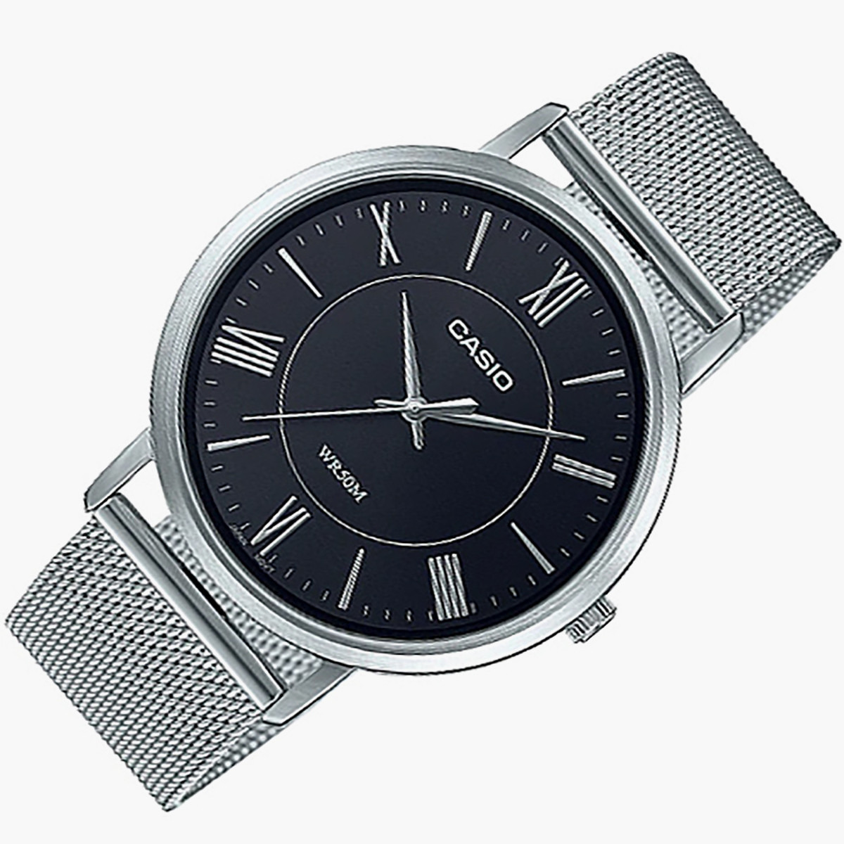 كاسيو ساعة تناظرية للرجال بسوار فضي - MTP-B110M-1AVDF-men-watchesandjewellery-watches-image-5