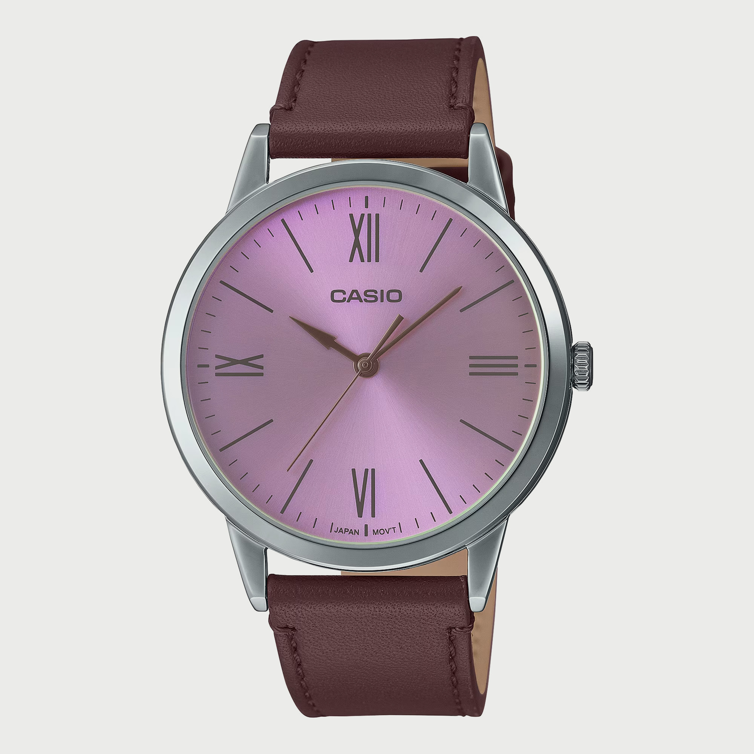 Casio Men's Brown Analog Leather Strap Watch - MTP-E600L-5BDF-men-watchesandjewellery-watches-image-1