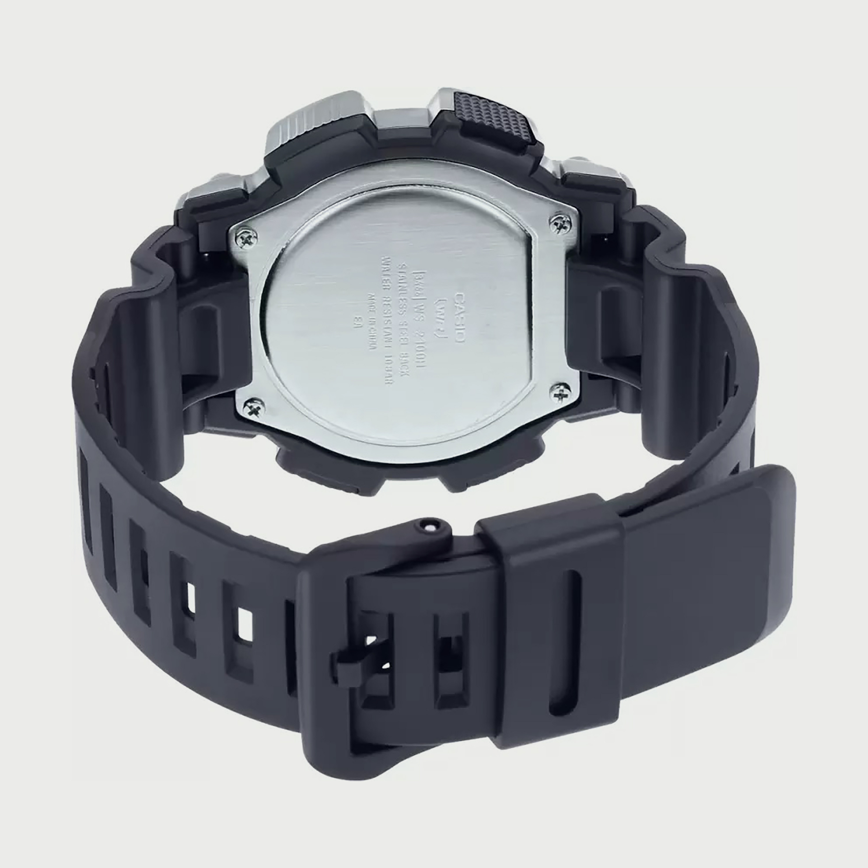 ساعة كاسيو الرقمية السوداء للجنسين بسوار سيليكون WS-2100H-1AVDF-men-watchesandjewellery-watches-image-3