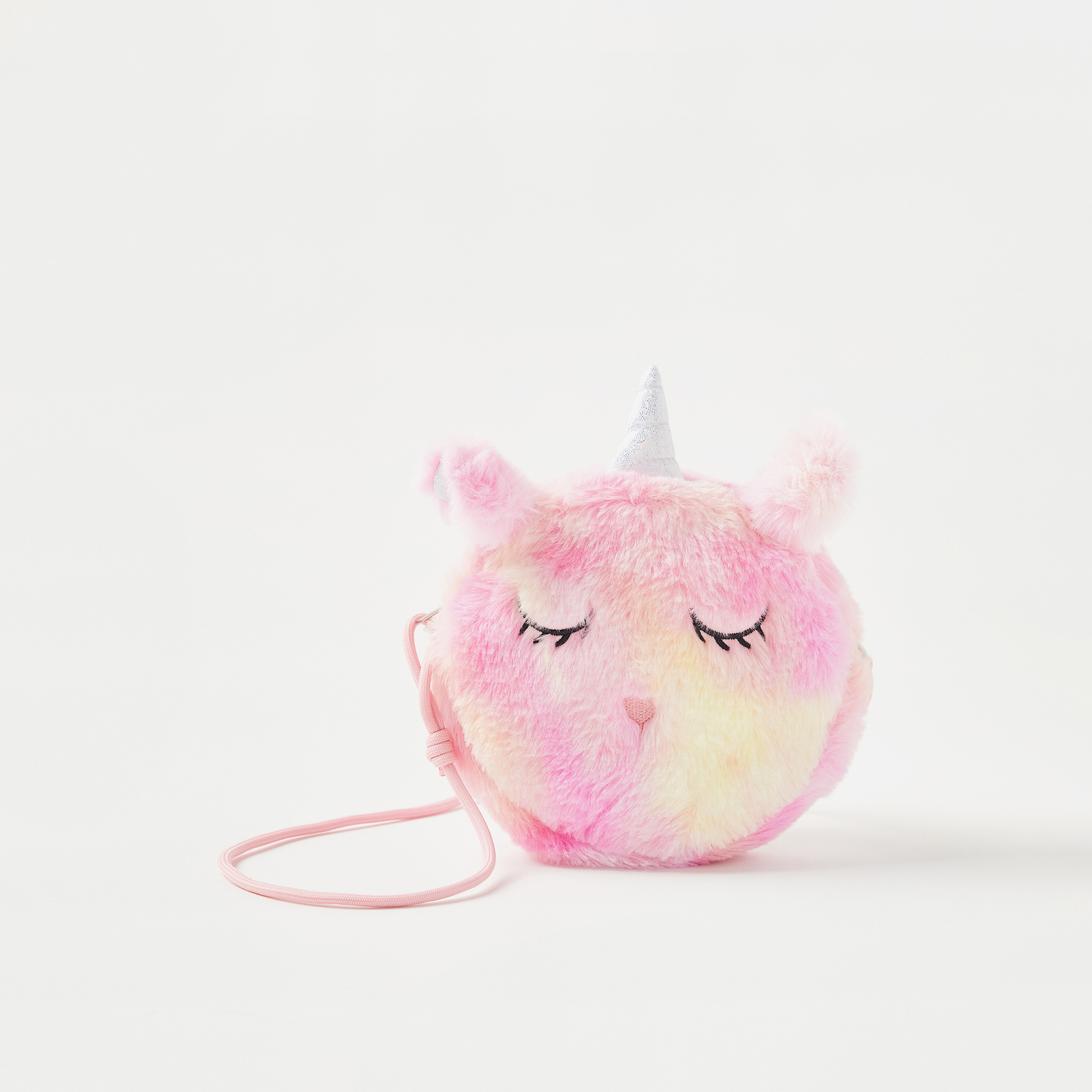 Charmz Unicorn Plush Textured Sling Bag-girls-accessories-bags-image-1