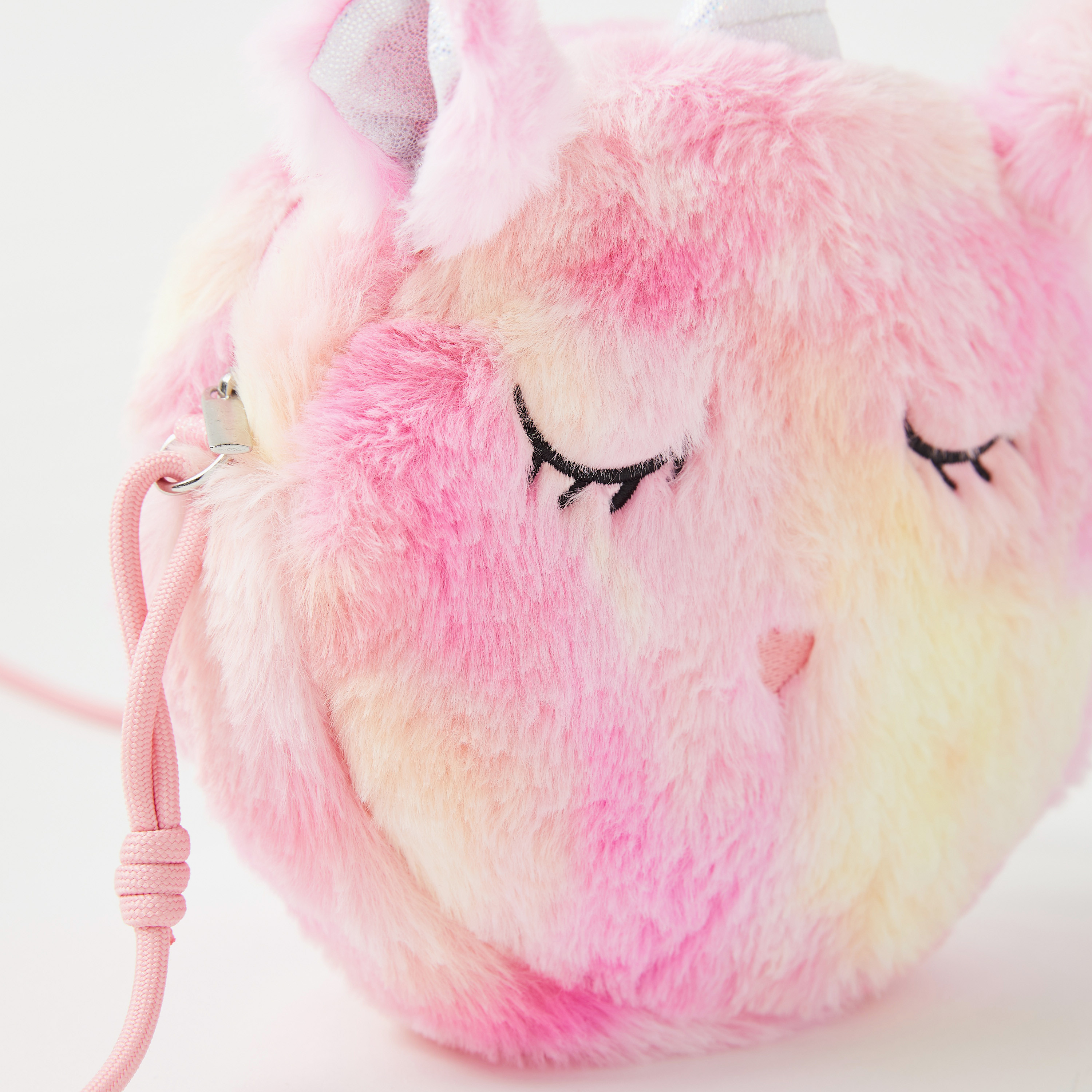 Charmz Unicorn Plush Textured Sling Bag-girls-accessories-bags-image-3