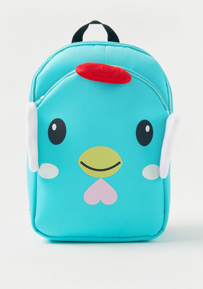 Charmz Penguin Applique Backpack with Adjustable Shoulder Straps-Bags and Backpacks-image-0