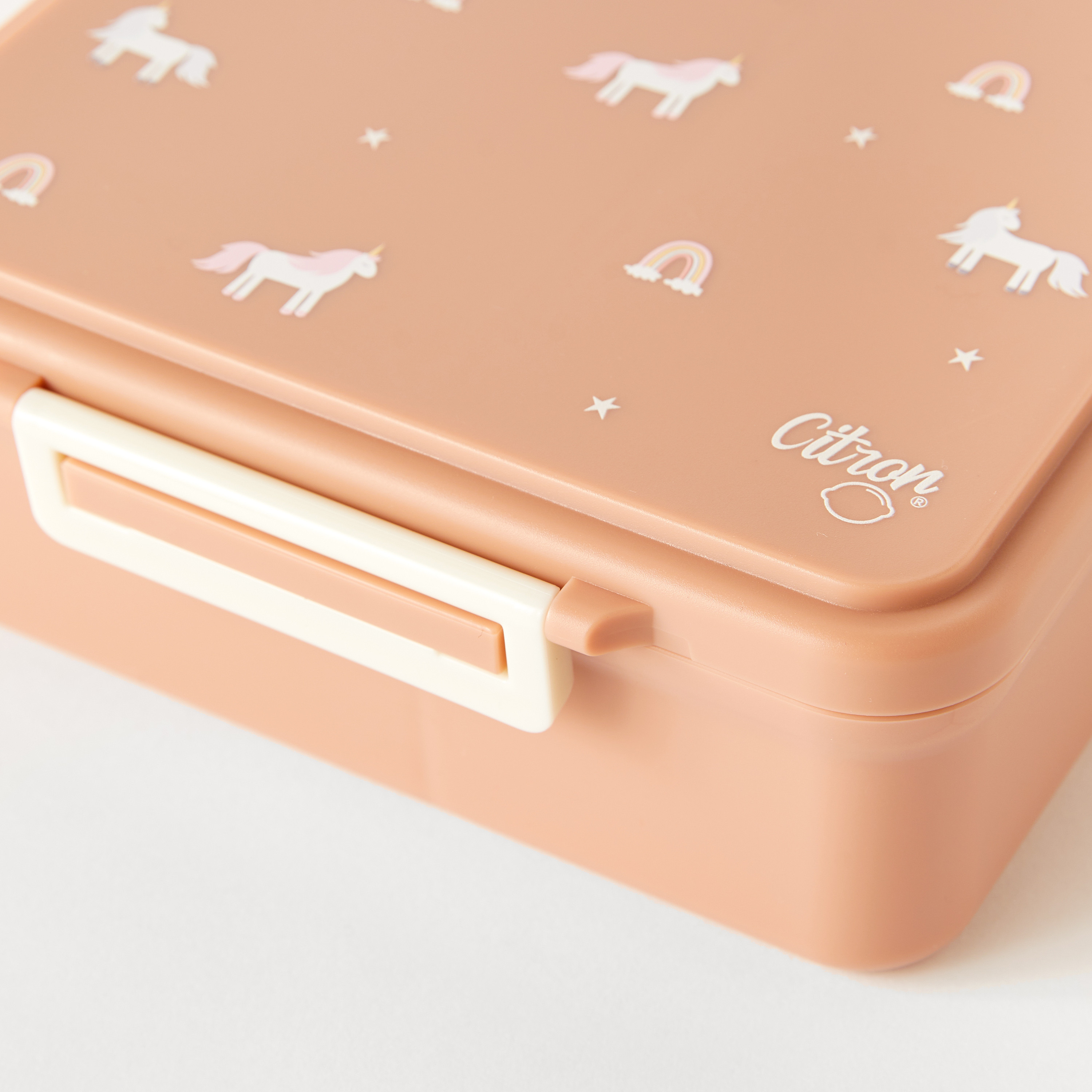 Citron Unicorn Print Sectioned Lunch Box with Clip Lock Lid6 -Month Warranty-school-lunchessentials-lunchboxes-image-4